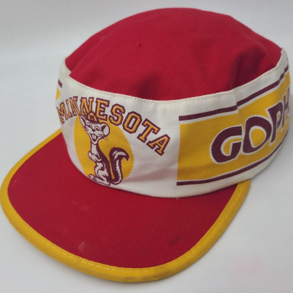 Vintage Minnesota Golden Gophers Hat‎ Fitted (Seems L-XL) Red Painters Cap Men
